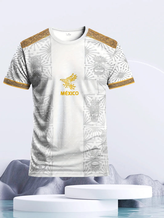 2026 Men Mexico Team Special Edition Jersey Training Jersey Pre-game Warm-up Shirt Short-sleeved Football Jersey Fans T-shirt