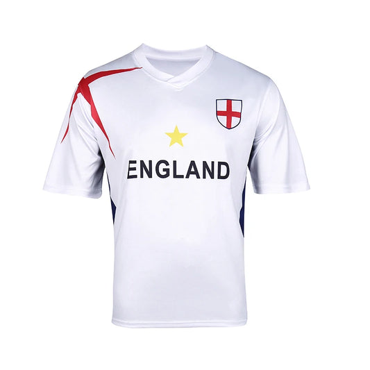 Suruida 25 Euro England Soccer Shirt for Adults Breathable Quick Dry Football Shirt Sports Shirt for Men