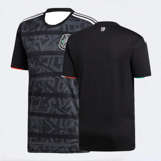 Mexico National Team Pink Green Black Geometric Print Pattern Soccer Jersey Men's Breathable Football Shirt Fan Sportswear