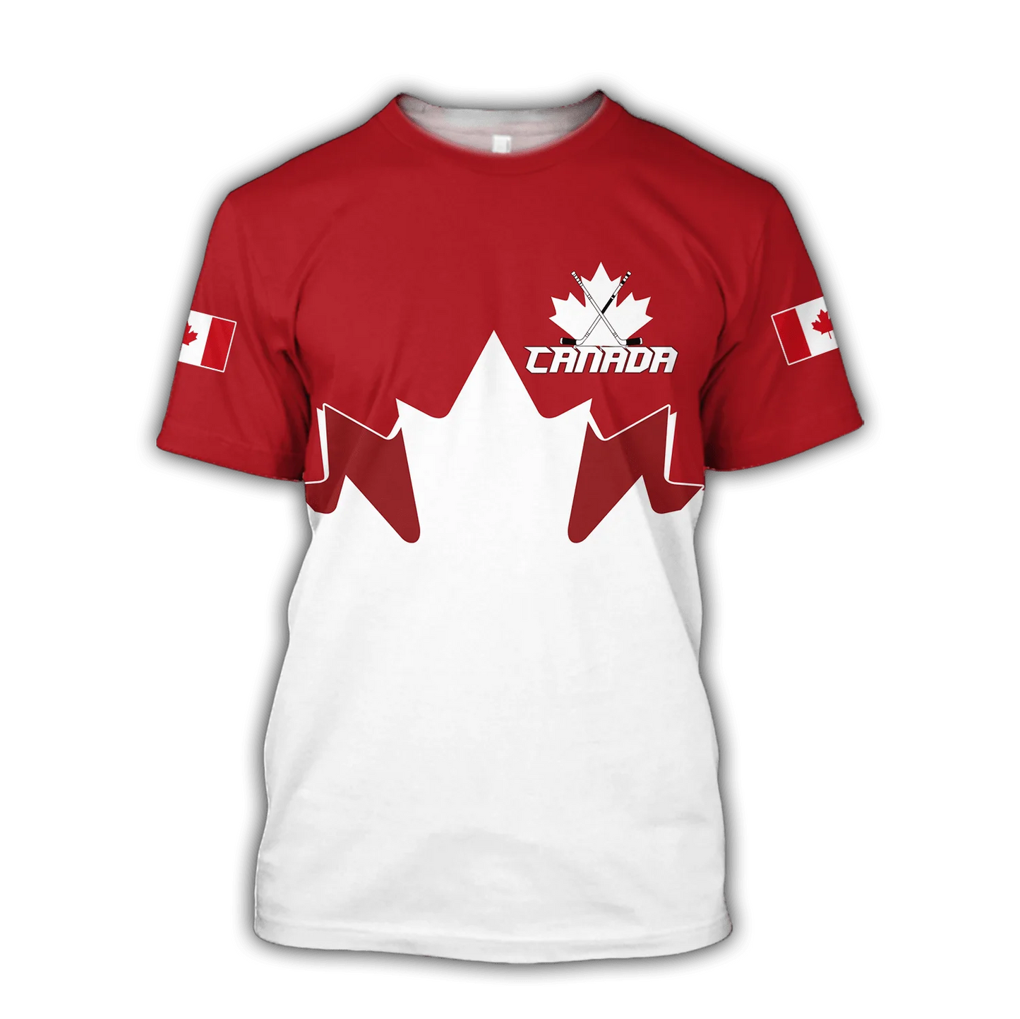 Canada T-Shirts Canadian Flag Emblem Maple Leaf 3D Print Tees Men Women Streetwear Fashion Oversized T Shirt Men Clothing Tops