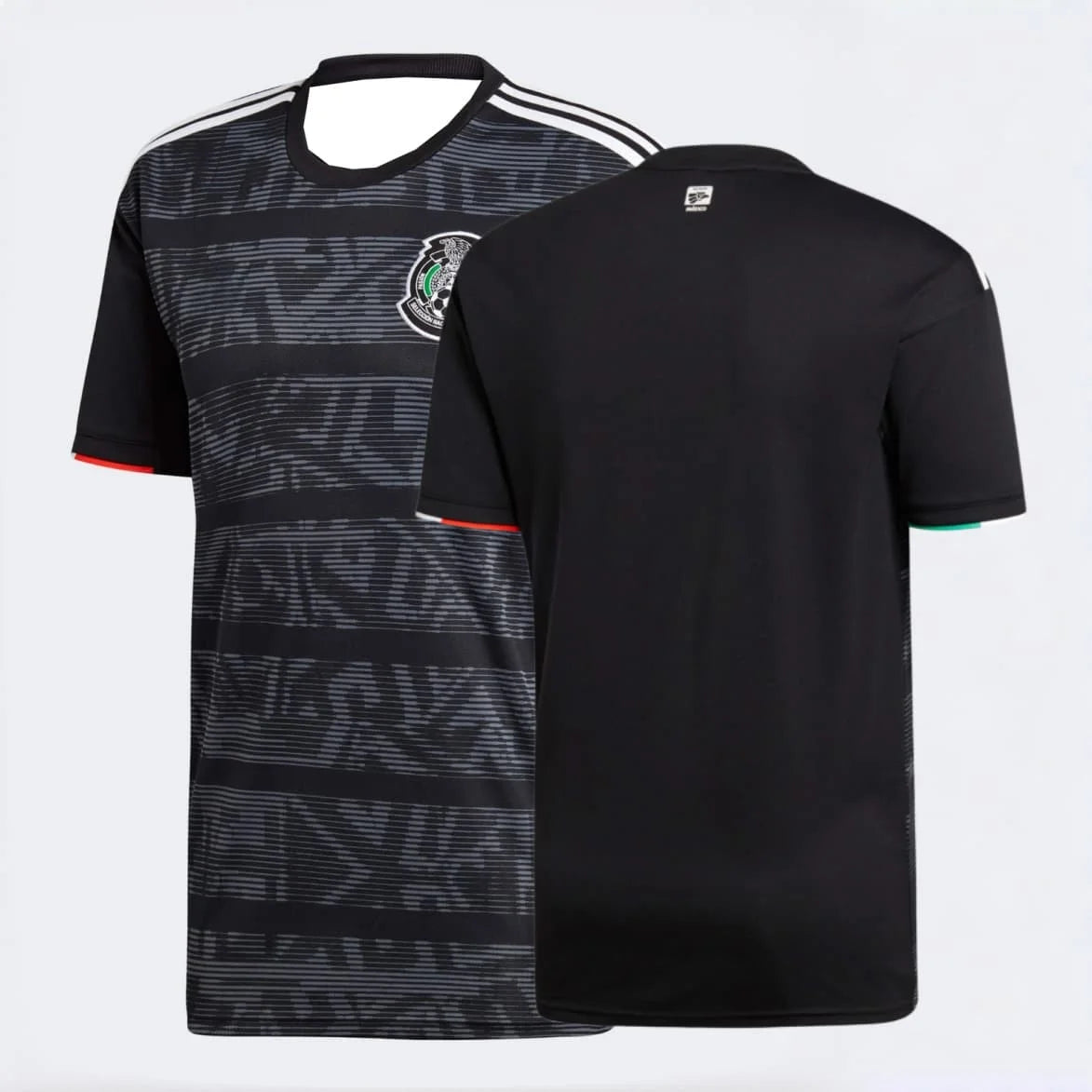 Mexico National Team Pink Green Black Geometric Print Pattern Soccer Jersey Men's Breathable Football Shirt Fan Sportswear