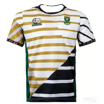 New South African National Football Jersey Adults and Children Breathable Fast Drying Lightweight Sports T-shirt Family Kids Tee