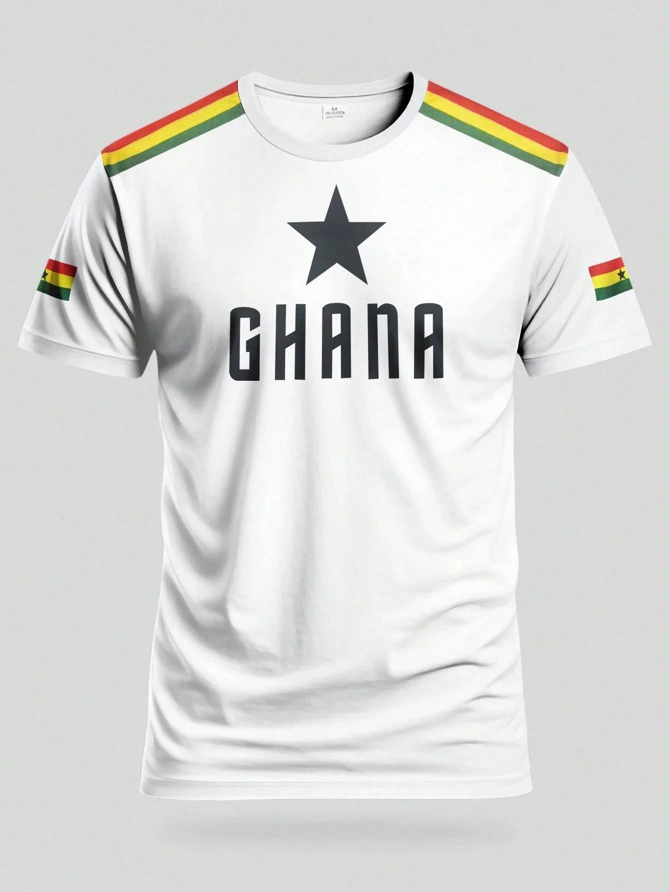 The New Ghana Men's Football Shirt Is A Comfortable Top Suitable for Football Matches Training Wear Beachwear Surf