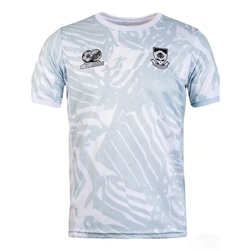 New South African National Football Jersey Adults and Children Breathable Fast Drying Lightweight Sports T-shirt Family Kids Tee