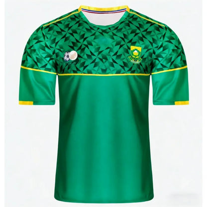 New South African National Football Jersey Adults and Children Breathable Fast Drying Lightweight Sports T-shirt Family Kids Tee