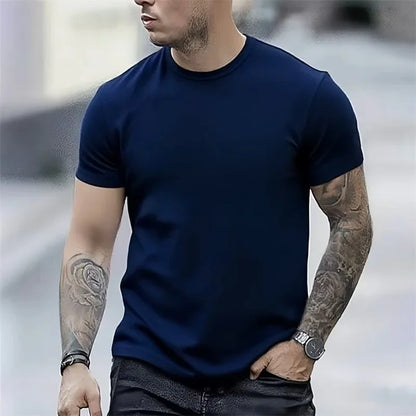 New Brazilian Football  Men's T-shirt Outdoor Sports Daily Round-Neck Short Sleeve Tops Summer Training Quick-Dry Men Clothing