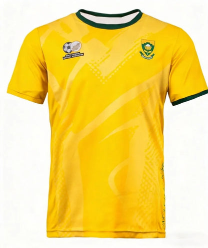 New South African National Football Jersey Adults and Children Breathable Fast Drying Lightweight Sports T-shirt Family Kids Tee